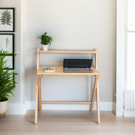 Study Nook: Solid Wood Dual Platform Study Desk / Table