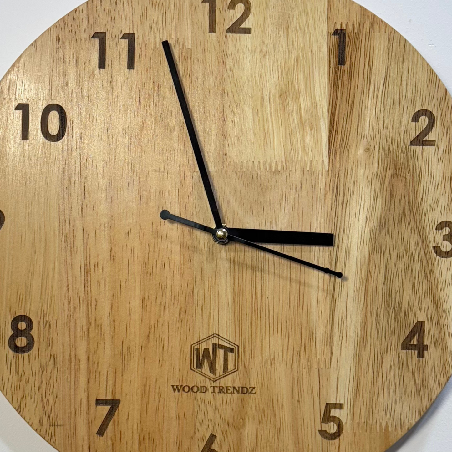 Round Wall Clock – Wooden Wall Clock for Home & Office