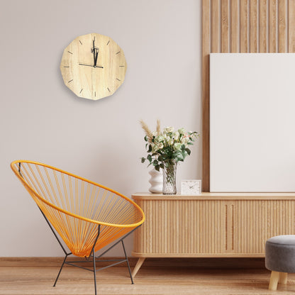 Hexagon Wall Clock – Elegant Wooden Wall Clock for Home & Office